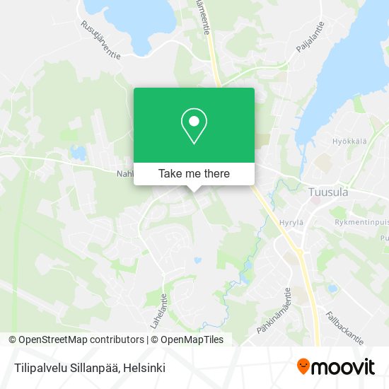 Tilipalvelu Sillanpää map