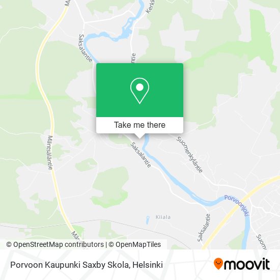 Porvoon Kaupunki Saxby Skola map