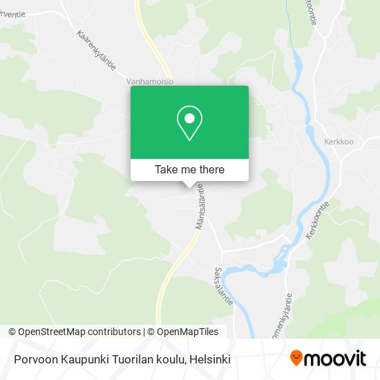 Porvoon Kaupunki Tuorilan koulu map