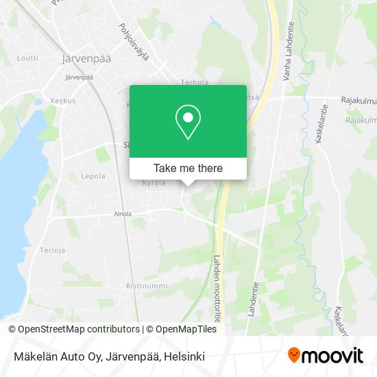 Mäkelän Auto Oy, Järvenpää map