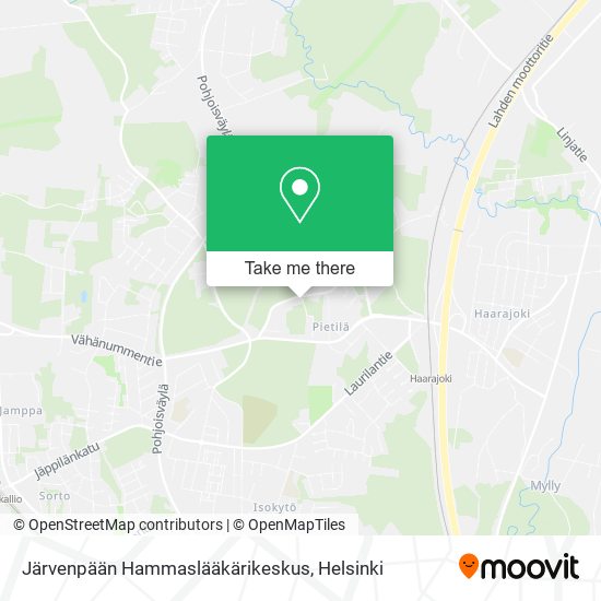 Järvenpään Hammaslääkärikeskus map