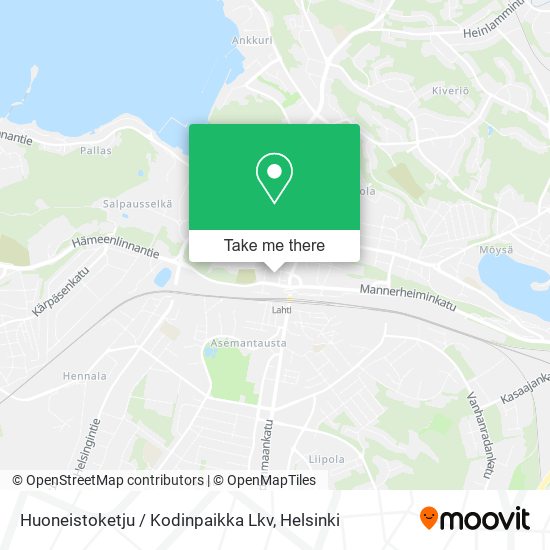 Huoneistoketju / Kodinpaikka Lkv map