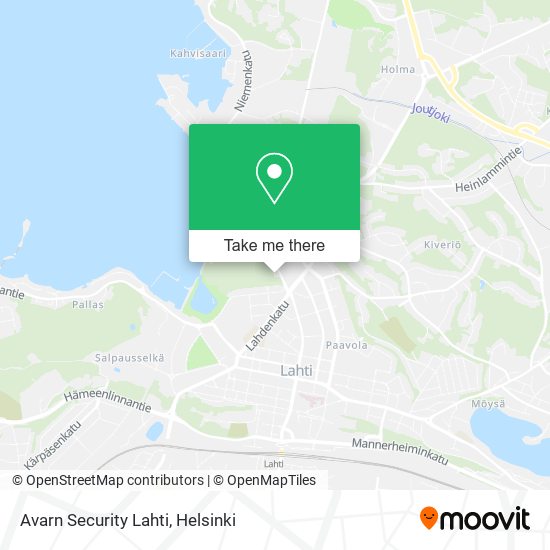 Avarn Security Lahti map