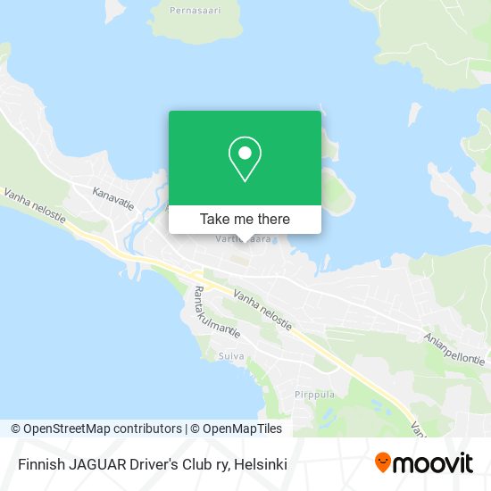 Finnish JAGUAR Driver's Club ry map