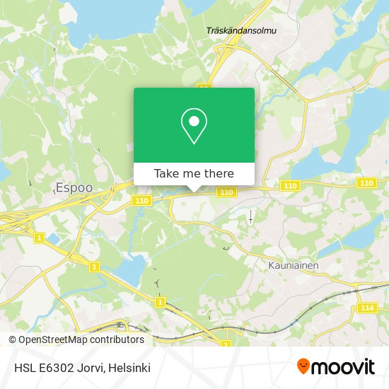 HSL E6302 Jorvi map