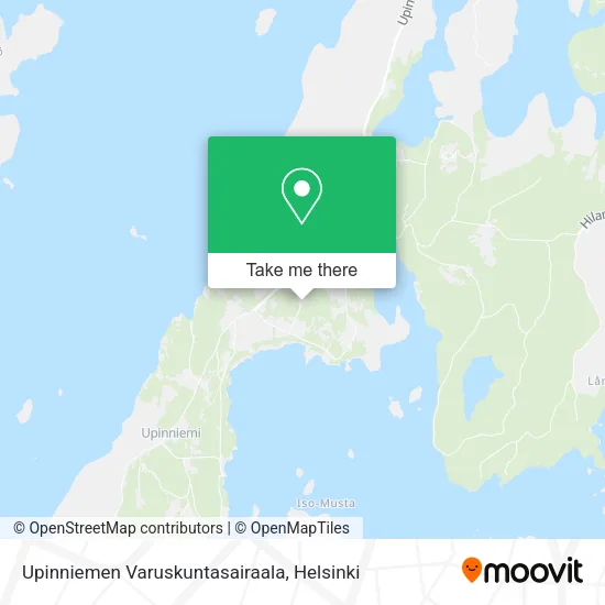Upinniemen Varuskuntasairaala map