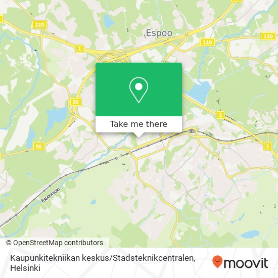 Kaupunkitekniikan keskus / Stadsteknikcentralen map