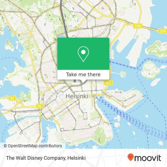 The Walt Disney Company map