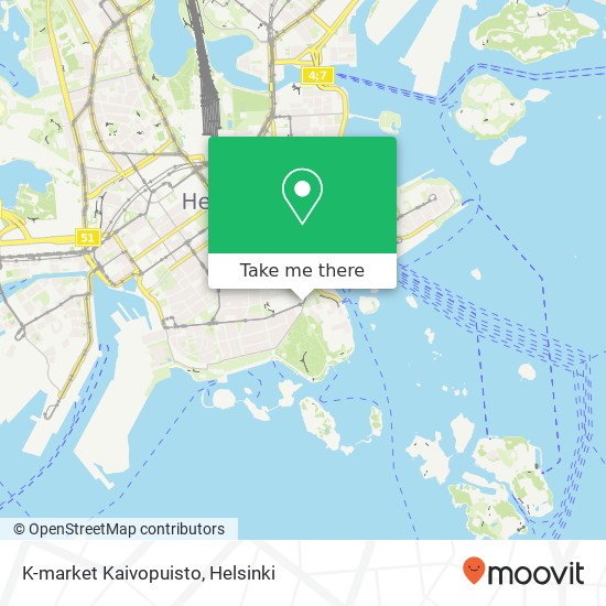 K-market Kaivopuisto map
