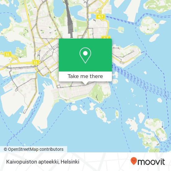 Kaivopuiston apteekki map