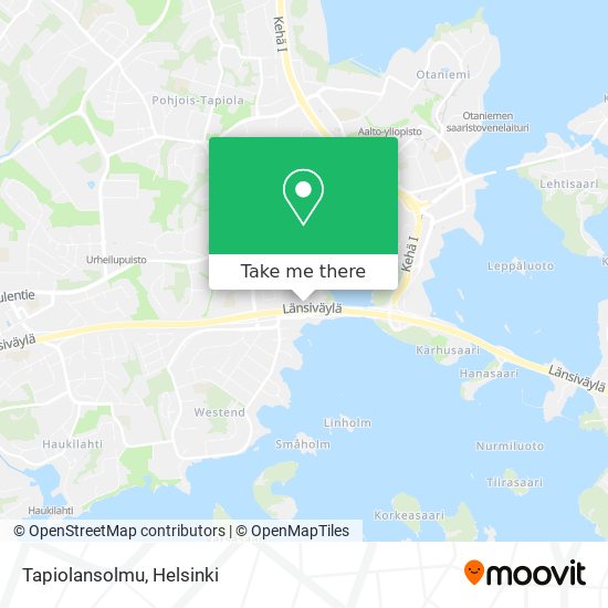 Tapiolansolmu map