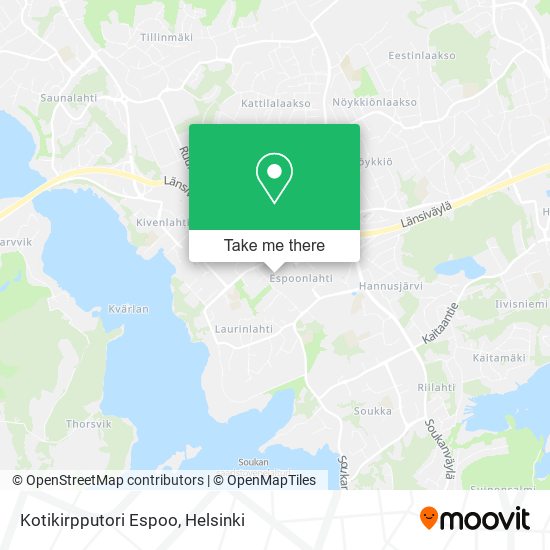 Kotikirpputori Espoo map