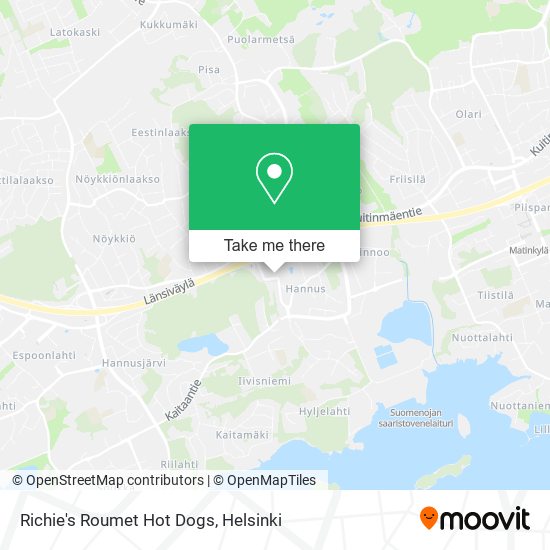 Richie's Roumet Hot Dogs map