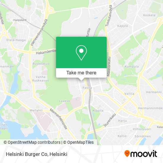 Helsinki Burger Co map