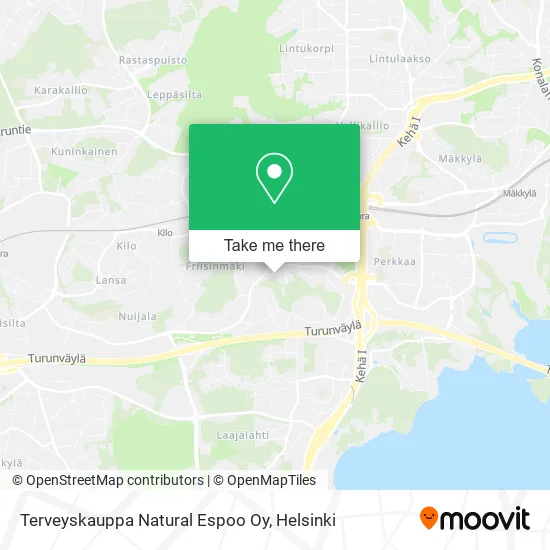 Terveyskauppa Natural Espoo Oy map