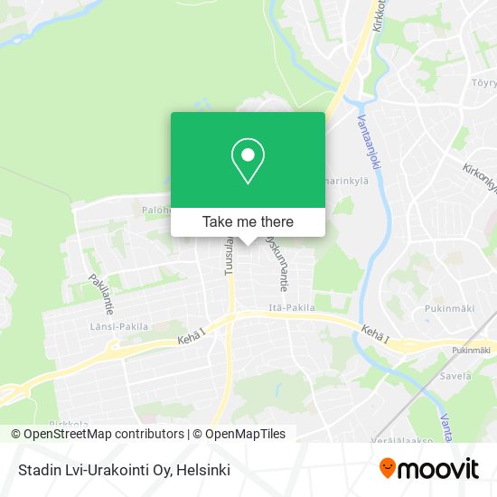 Stadin Lvi-Urakointi Oy map
