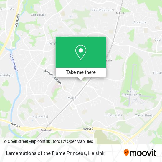 Lamentations of the Flame Princess map