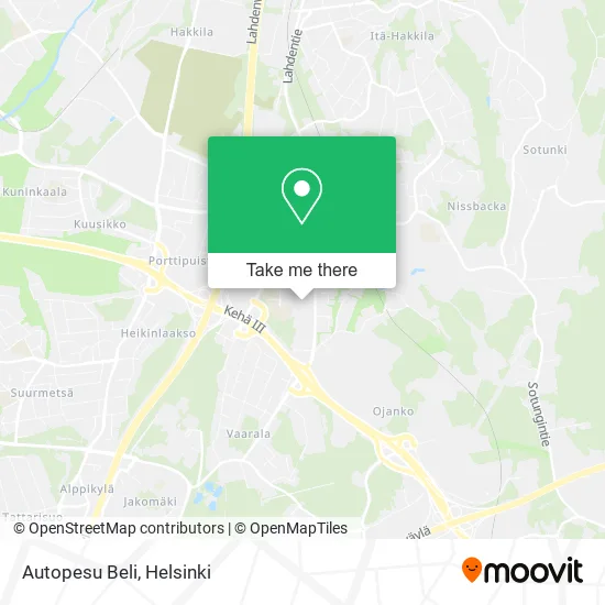 Autopesu Beli map