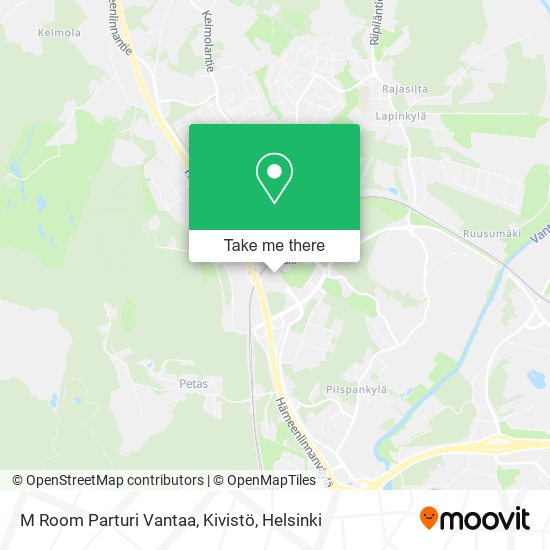 M Room Parturi Vantaa, Kivistö map