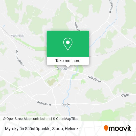 Myrskylän Säästöpankki, Sipoo map