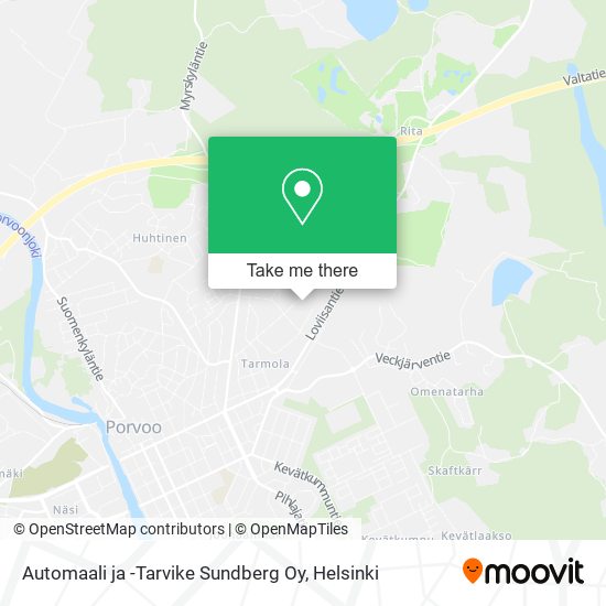 Automaali ja -Tarvike Sundberg Oy map