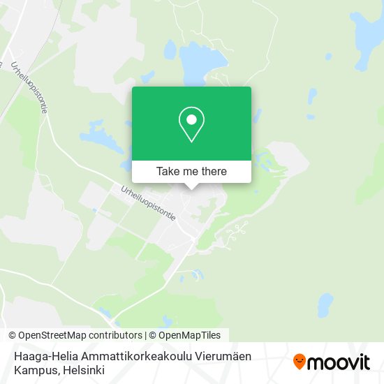 Haaga-Helia Ammattikorkeakoulu Vierumäen Kampus map