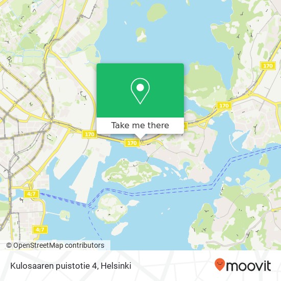 Kulosaaren puistotie 4 map