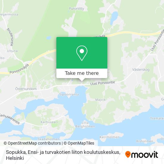 Sopukka, Ensi- ja turvakotien liiton koulutuskeskus map