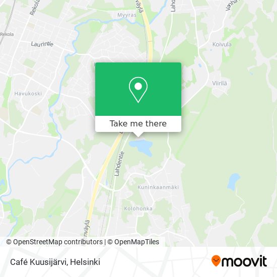 Café Kuusijärvi map