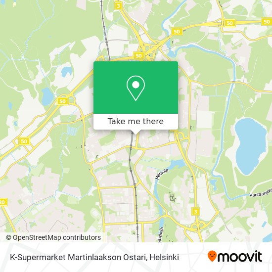 K-Supermarket Martinlaakson Ostari map