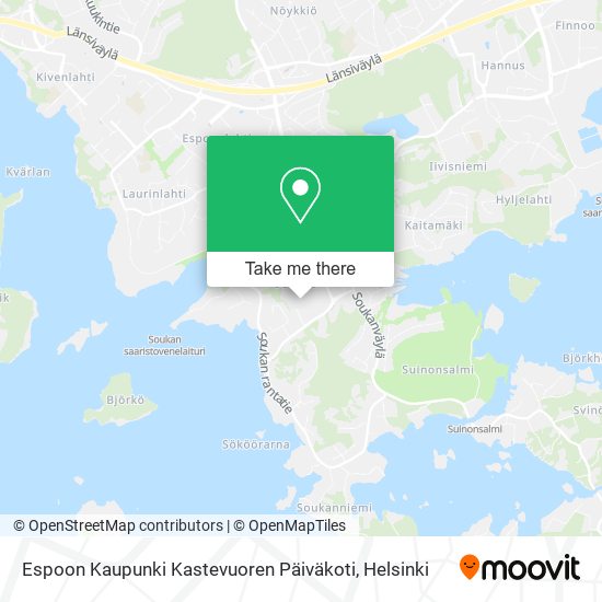 Espoon Kaupunki Kastevuoren Päiväkoti map