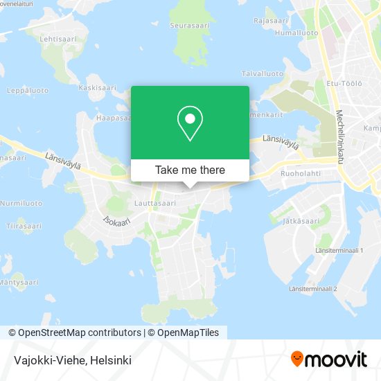 Vajokki-Viehe map