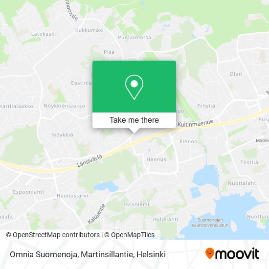 Omnia Suomenoja, Martinsillantie map