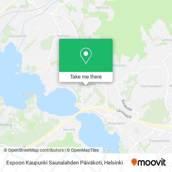 Espoon Kaupunki Saunalahden Päiväkoti map