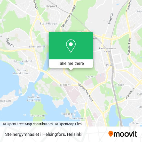Steinergymnasiet i Helsingfors map