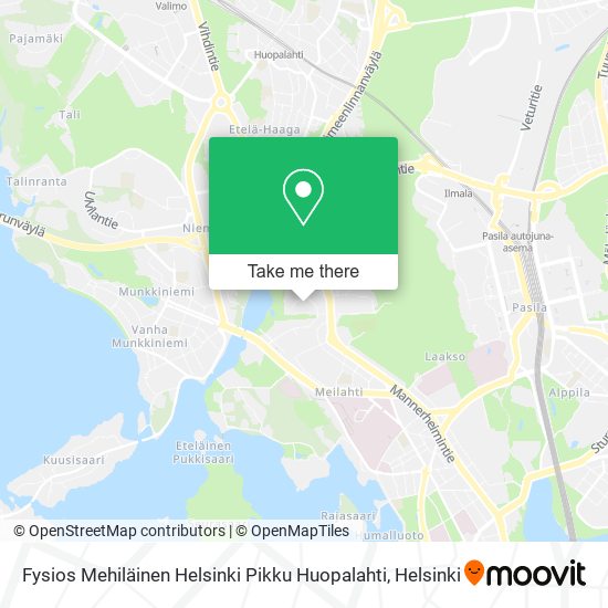 Fysios Mehiläinen Helsinki Pikku Huopalahti map