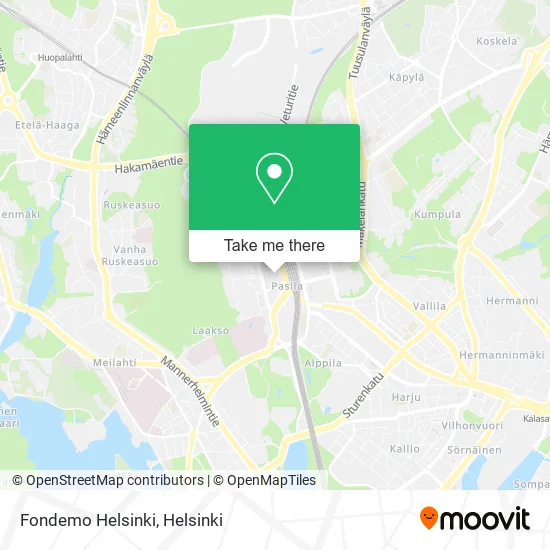 Fondemo Helsinki map