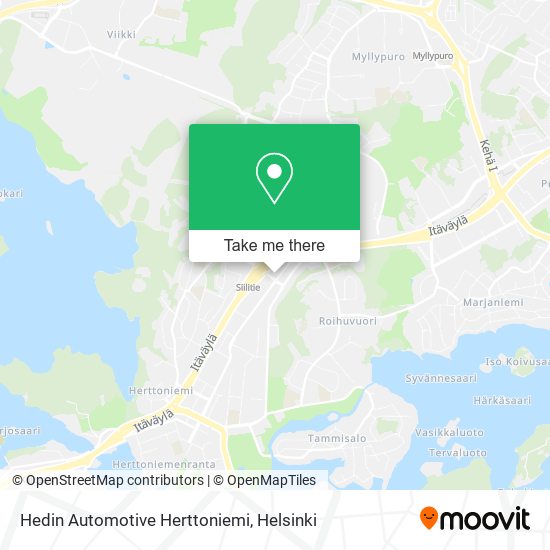 Hedin Automotive Herttoniemi map