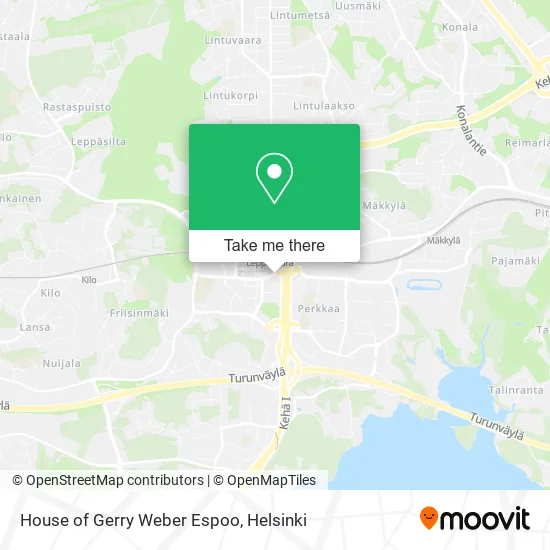 House of Gerry Weber Espoo map