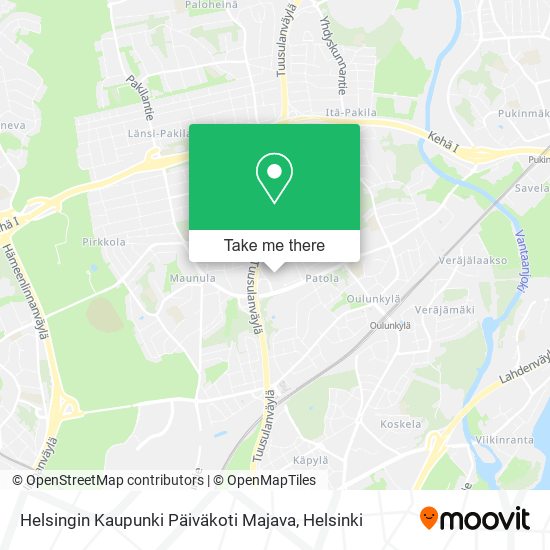 Helsingin Kaupunki Päiväkoti Majava map