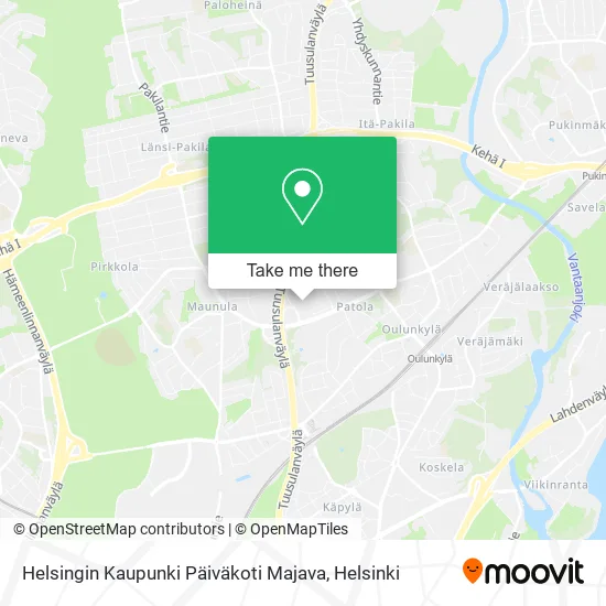 Helsingin Kaupunki Päiväkoti Majava map
