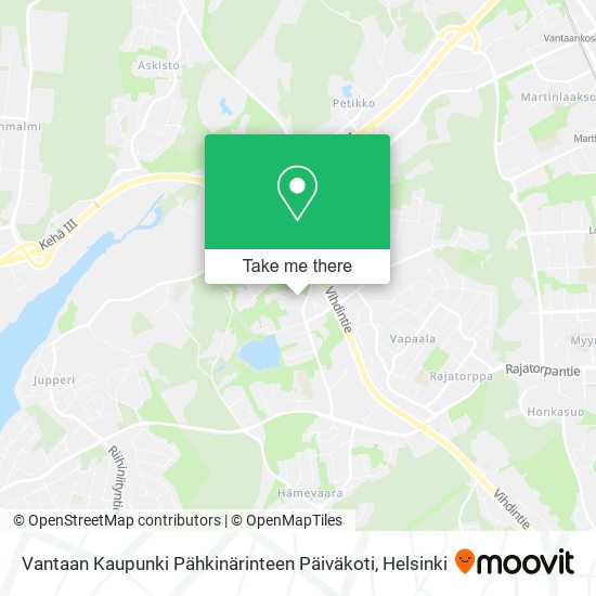 Vantaan Kaupunki Pähkinärinteen Päiväkoti map