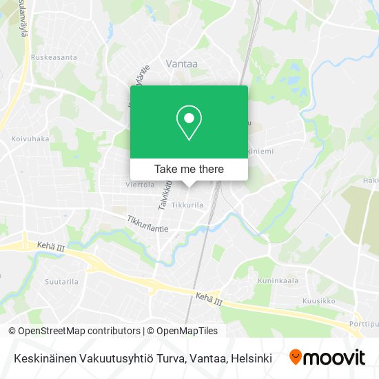 Keskinäinen Vakuutusyhtiö Turva, Vantaa map