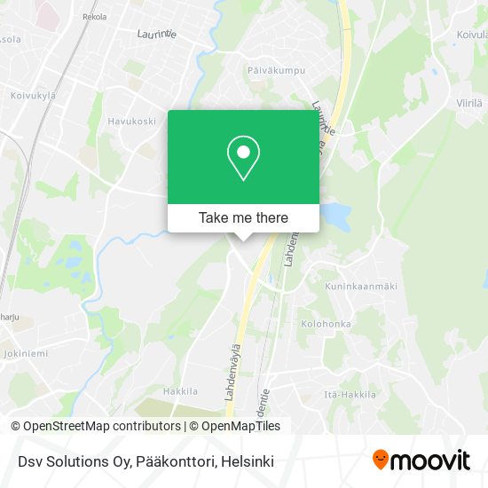 Dsv Solutions Oy, Pääkonttori map