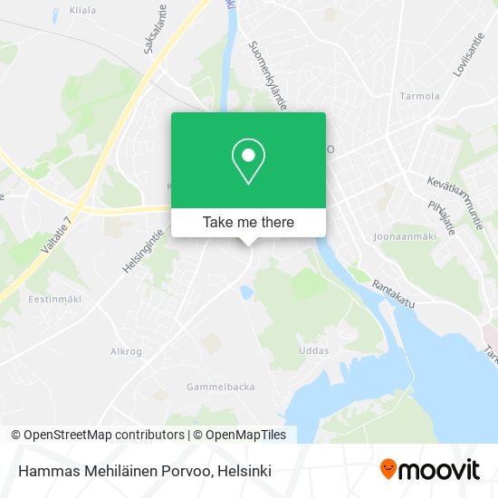 Hammas Mehiläinen Porvoo map