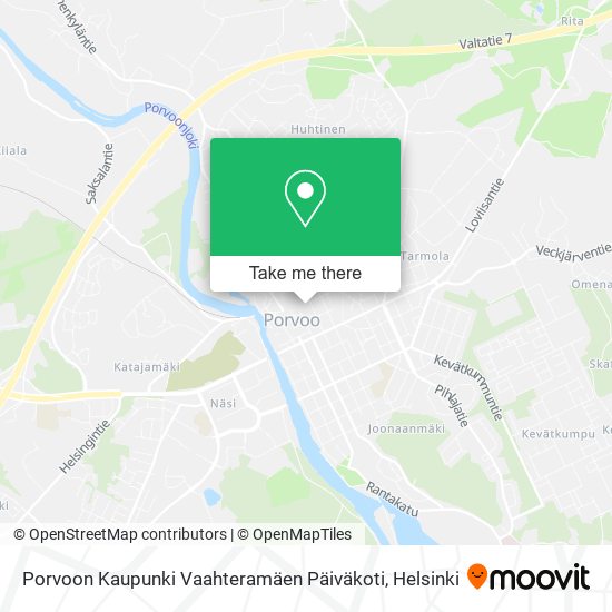 Porvoon Kaupunki Vaahteramäen Päiväkoti map