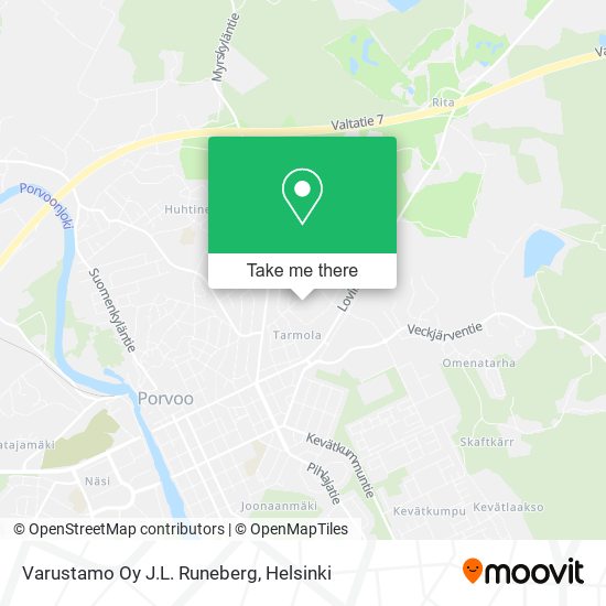 Varustamo Oy J.L. Runeberg map