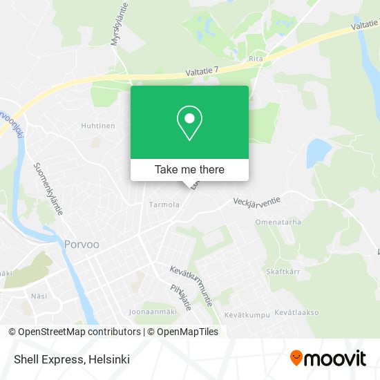 Shell Express map