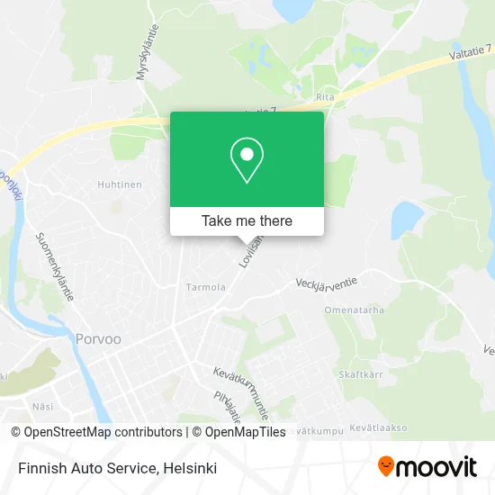 Finnish Auto Service map