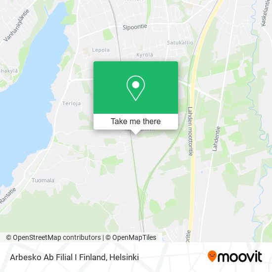 Arbesko Ab Filial I Finland map